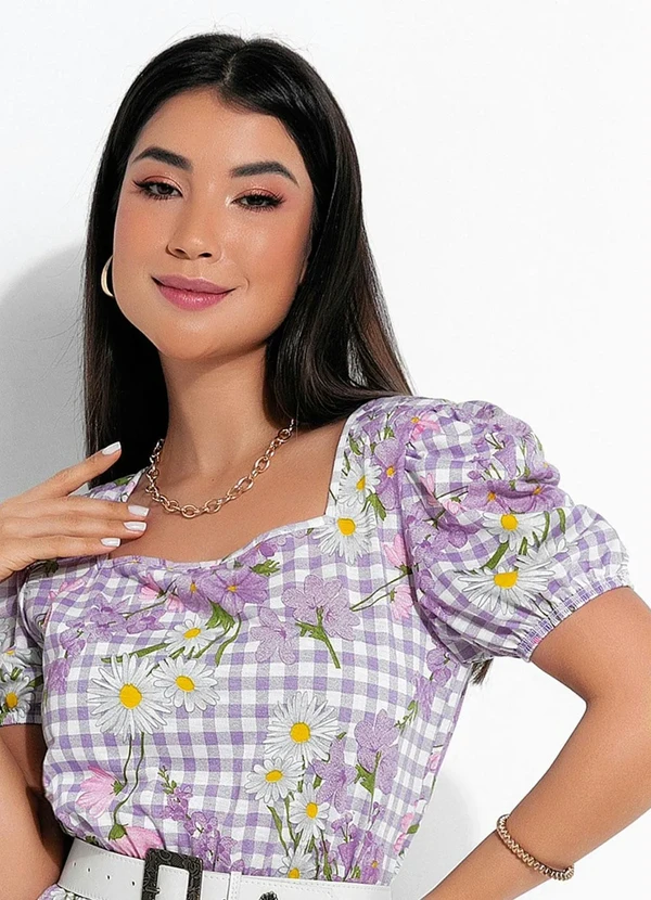 Rosalie - Vestido Floral com Manga Bufante 3