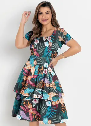 Rosalie - Vestido Floral em Malha - ROSALIE