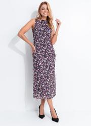 Vestido Floral em Tule
