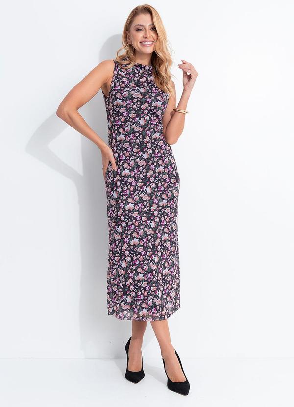 Vestido (Floral) em Tule