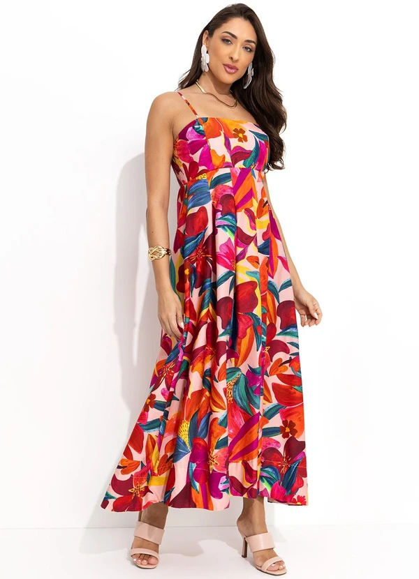 Farm - Vestido Floral Erika Rosa 3