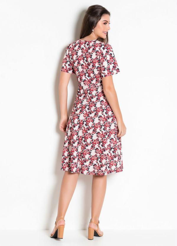 Rosalie - Vestido Floral Evasê Moda Evangélica 5