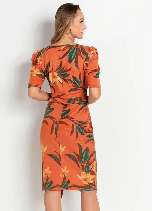 Rosalie - Vestido Floral Ferrugem 3