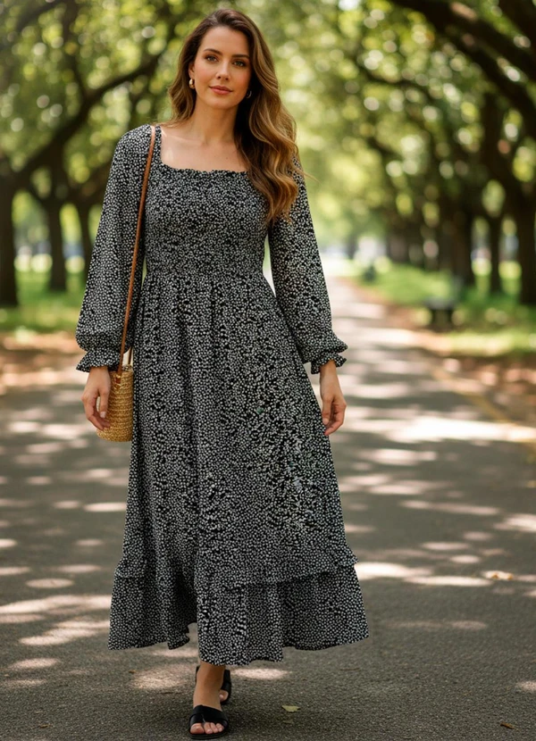 Quintess - Vestido  Floral Liberty em Tecido de Poliéster 4