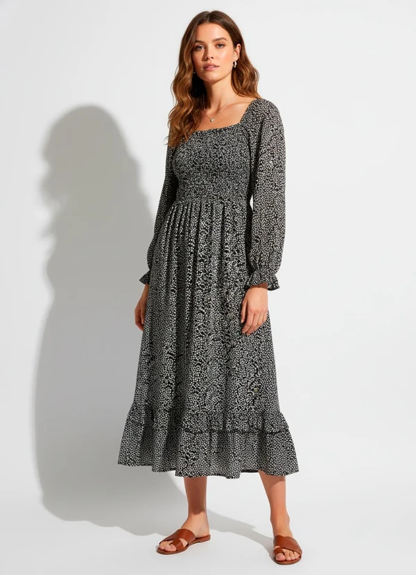 Quintess - Vestido  Floral Liberty em Tecido de Poliéster 3