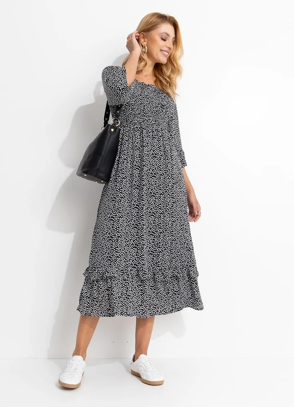 Quintess - Vestido  Floral Liberty em Tecido de Poliéster 10