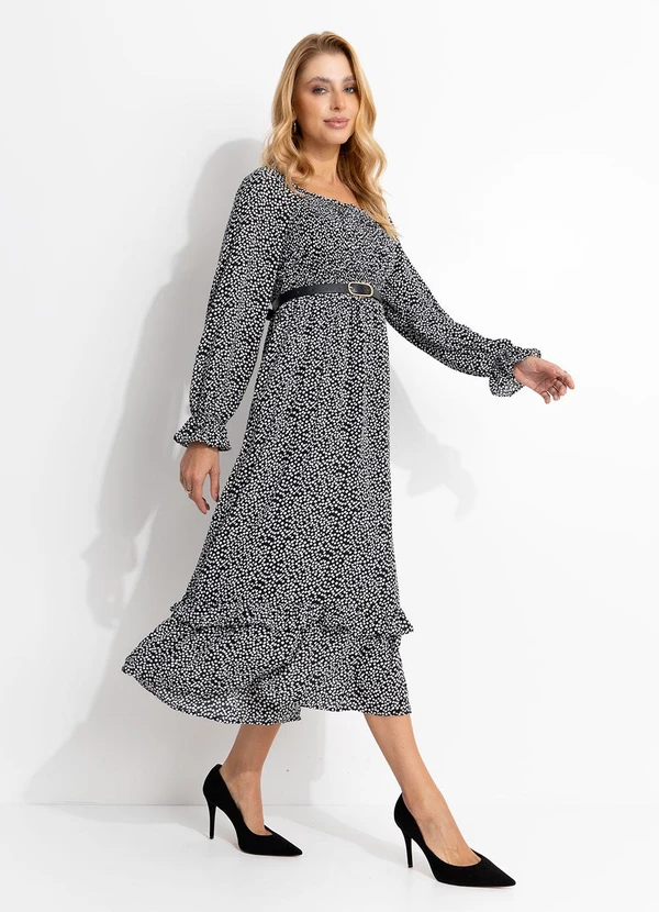 Quintess - Vestido  Floral Liberty em Tecido de Poliéster 9