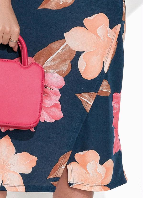 Rosalie - Vestido Floral Marinho com Fenda 3