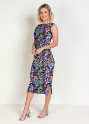 Vestido Floral Marinho