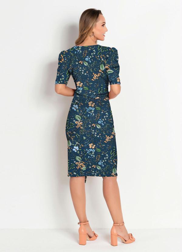 Rosalie - Vestido Floral Marinho 5