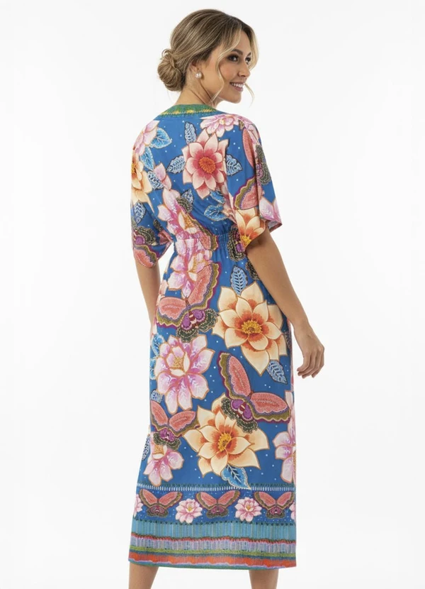 Quintess - Vestido Floral Natureza em Malha Fria 4