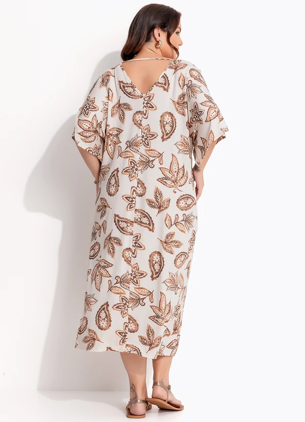 Quintess - Vestido Floral Paisley em Malha de Viscose 7