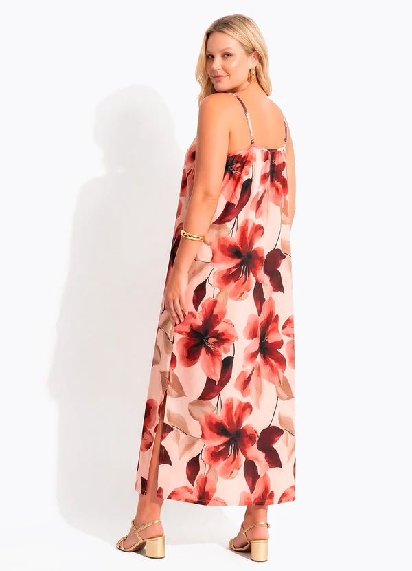 Quintess - Vestido Floral Pincelado em Malha Fria 9