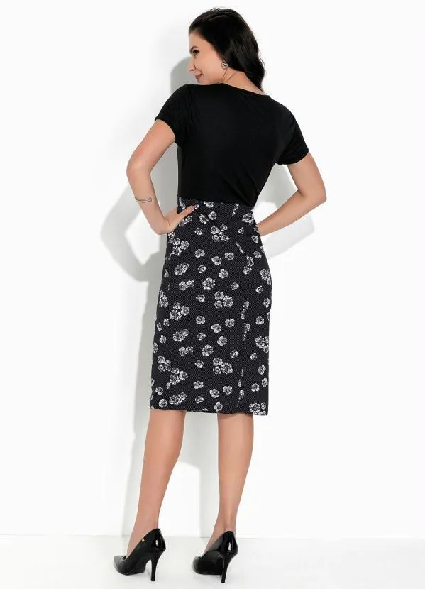 Rosalie - Vestido Floral Preto com Manga 5