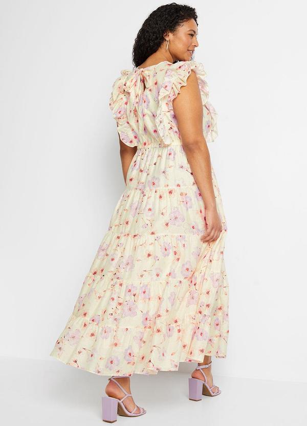 bonprix - Vestido Floral Romântico em Crepe Plano 5