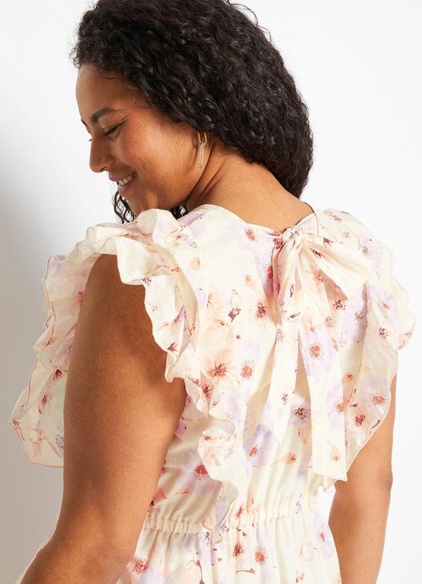 bonprix - Vestido Floral Romântico em Crepe Plano 6