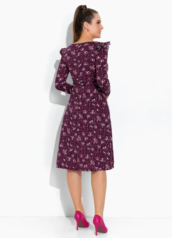 Rosalie - Vestido Floral Roxo 5