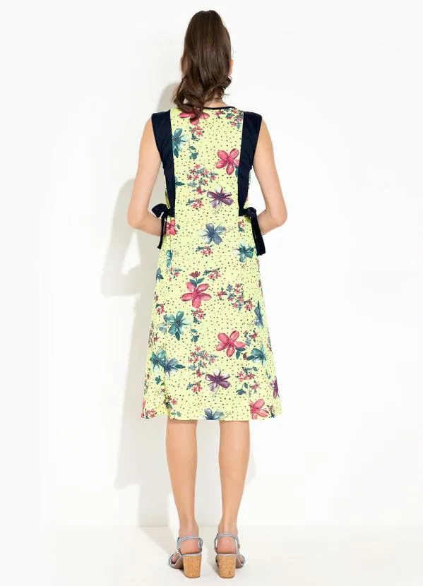 Rosalie - Vestido Floral Verde Laço 5