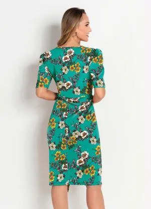 Rosalie - Vestido Floral Verde - ROSALIE