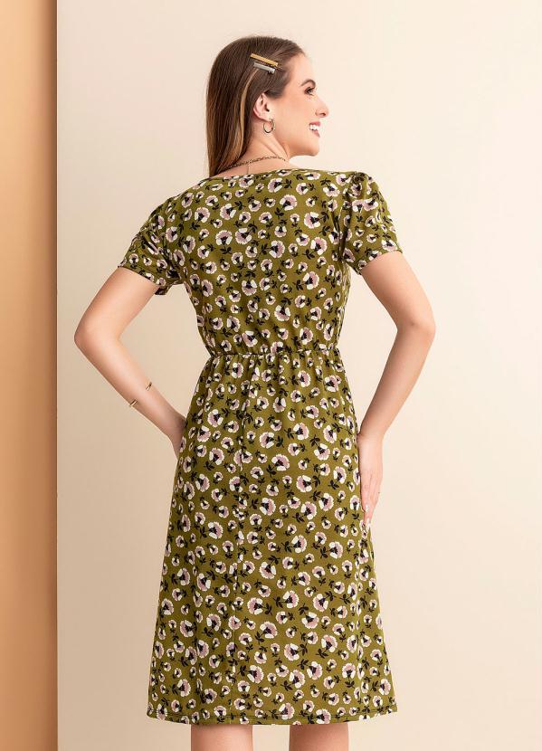 Rosalie - Vestido Floral Verde Princesa 2