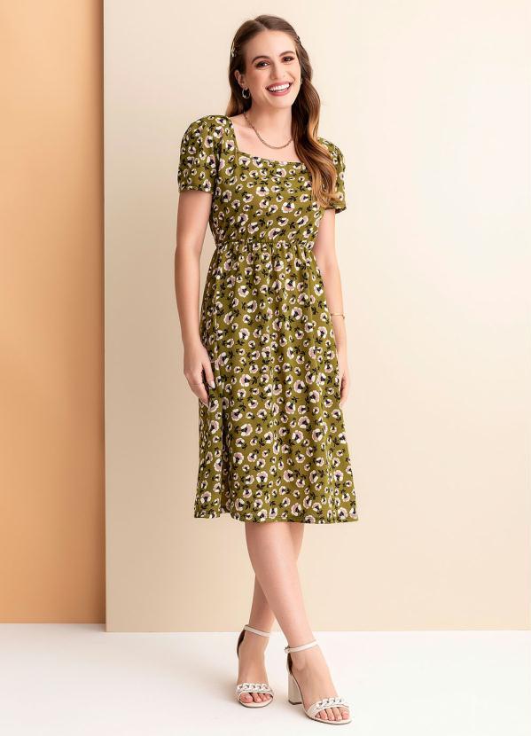 Rosalie - Vestido Floral Verde Princesa 3