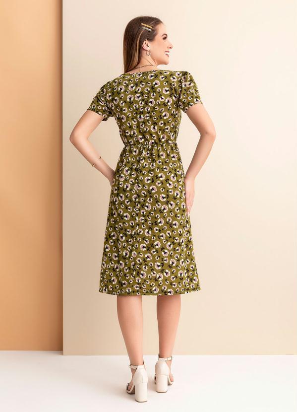 Rosalie - Vestido Floral Verde Princesa 4