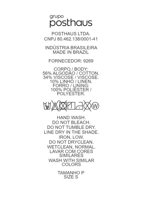 Quintess - Vestido Folhagem Bege em Linho 13