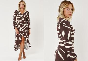 Vestido Folhagem Orgnica em Malha de Viscose