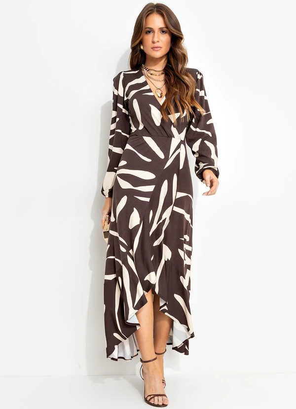 Quintess - Vestido Folhagem Orgânica em Malha de Viscose 2