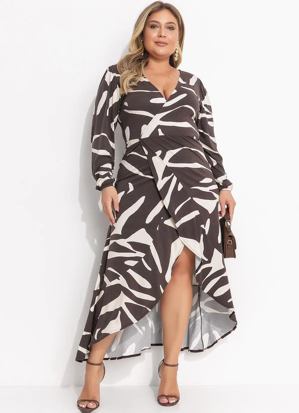 Quintess - Vestido Folhagem Orgânica em Malha de Viscose 9