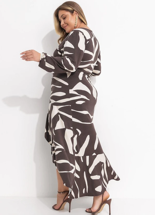 Quintess - Vestido Folhagem Orgânica em Malha de Viscose 10