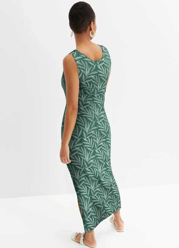 bonprix - Vestido Folhagem Pontilhada em Malha de Viscose 4