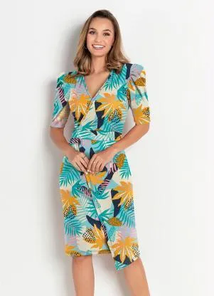 Rosalie - Vestido Folhas Color - ROSALIE