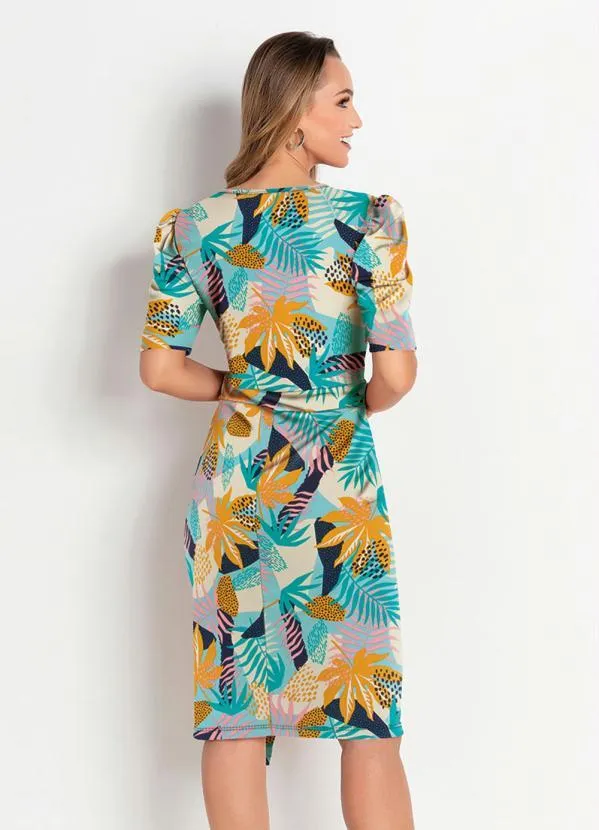 Rosalie - Vestido Folhas Color 2