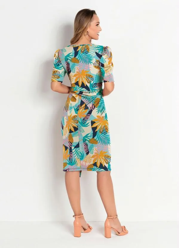 Rosalie - Vestido Folhas Color 4