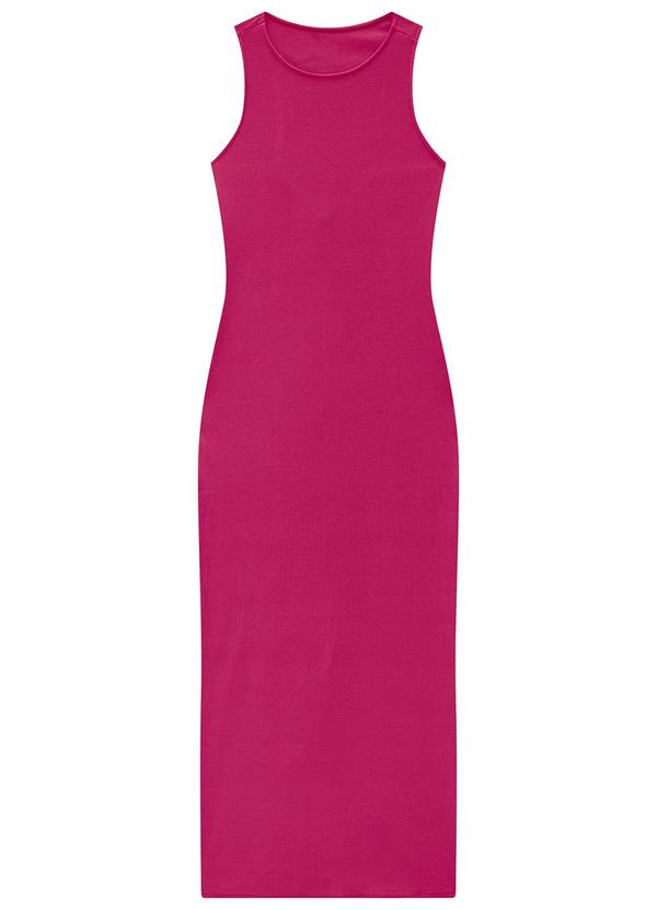 Enfim - Vestido Fúcsia Midi Ajustado 2