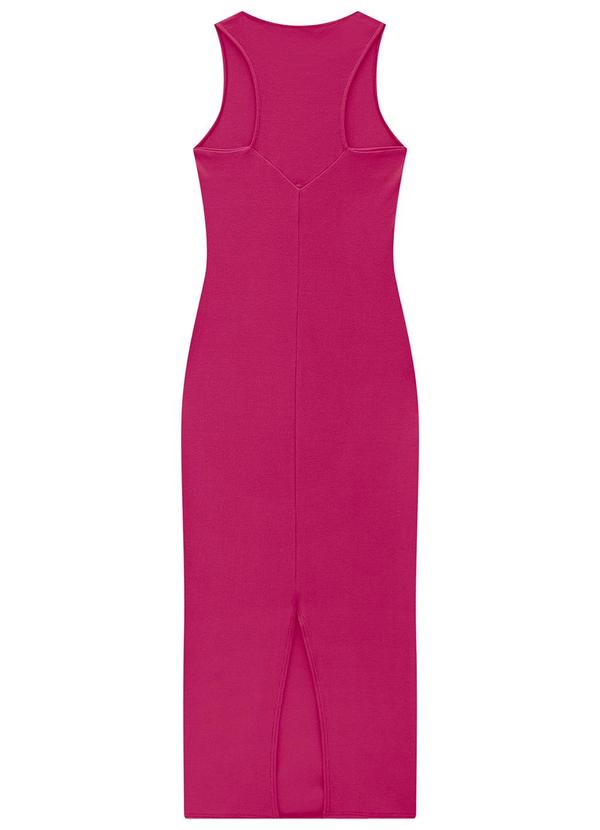 Enfim - Vestido Fúcsia Midi Ajustado 3