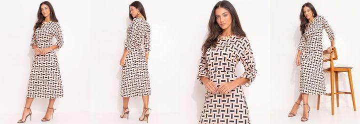 Vestido Gravataria em Malha Fria