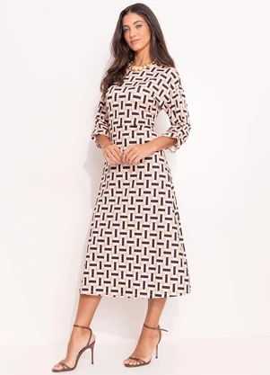 Quintess - Vestido Gravataria em Malha Fria - QUINTESS