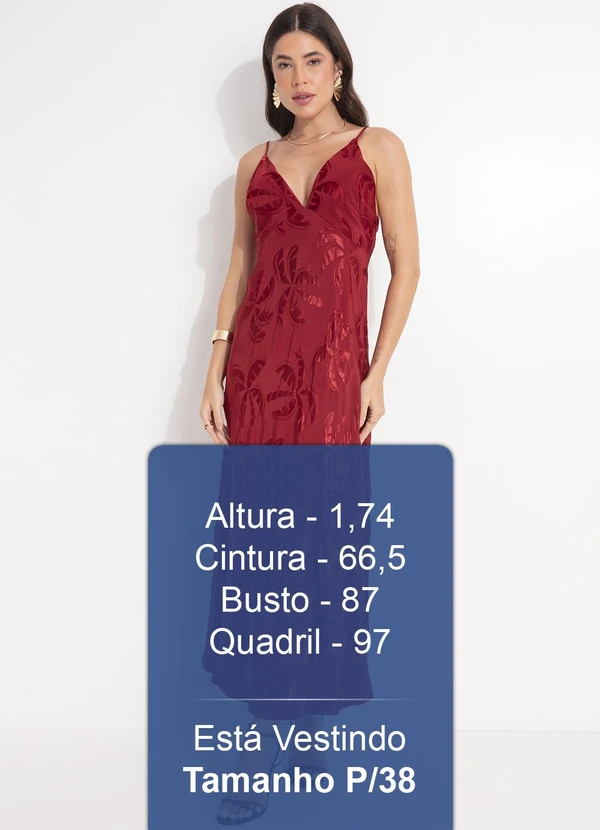 Farm - Vestido Jacquard Coqueirada Vermelho 5