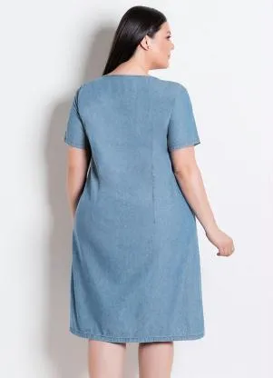 Rosalie - Vestido Jeans Azul Claro - ROSALIE