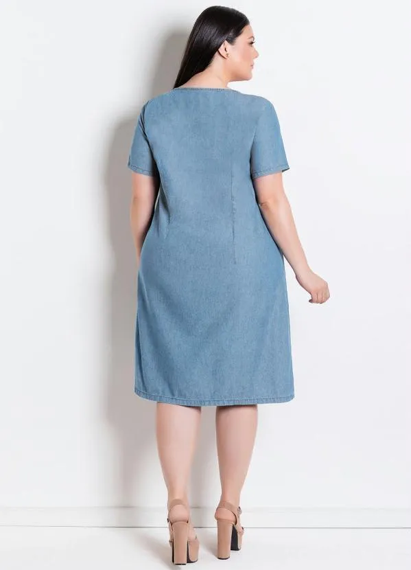 Rosalie - Vestido Jeans Azul Claro