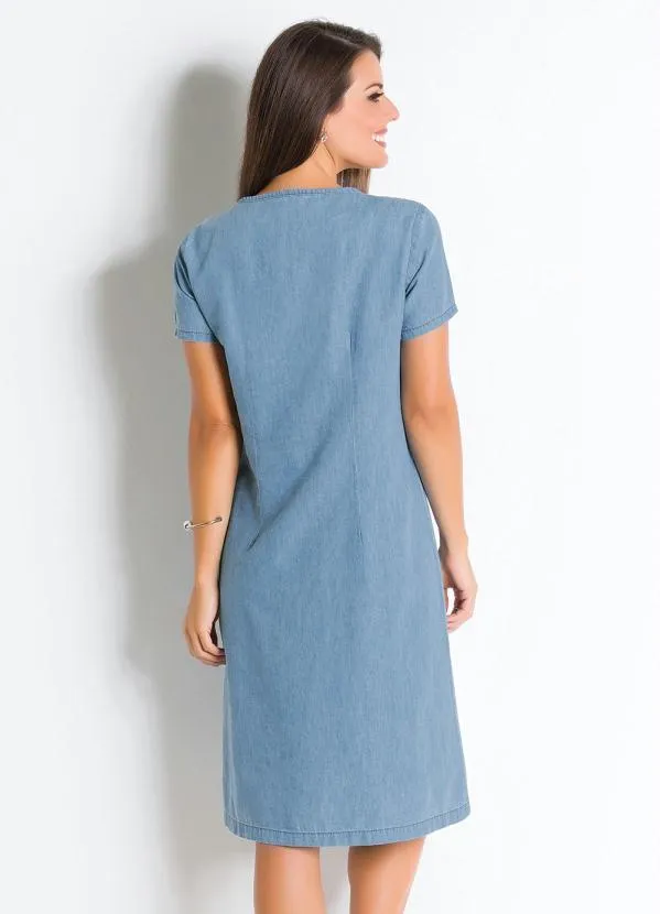 Rosalie - Vestido Jeans Azul Claro 3