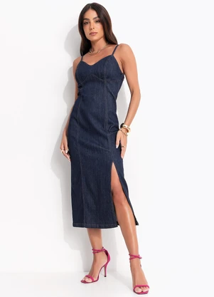 Colcci - Vestido Jeans Azul - COLCCI