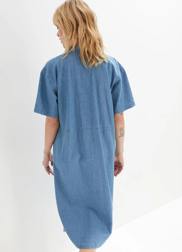 bonprix - Vestido Jeans Claro em Jeans Leve 2