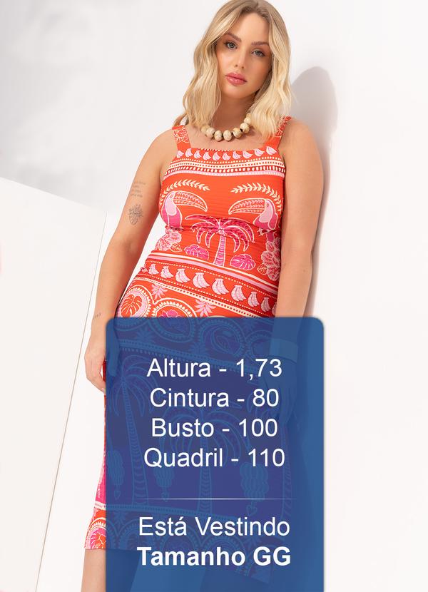 Farm - Vestido Justo de Malha Nascer de Verão Vermelho 9