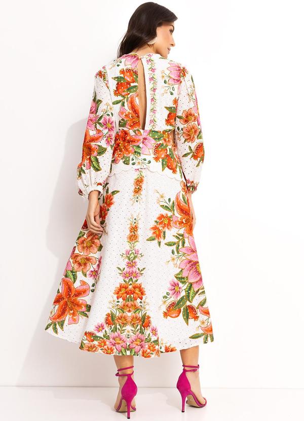 Farm - Vestido Laise Floral de Verão Off White 2