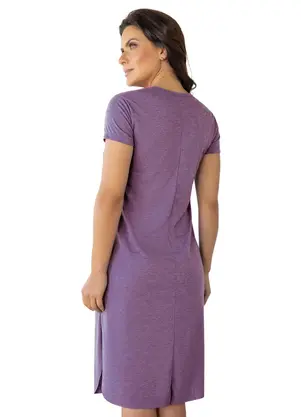 Moda Pop - Vestido Lavanda em Poliviscose - MODA POP