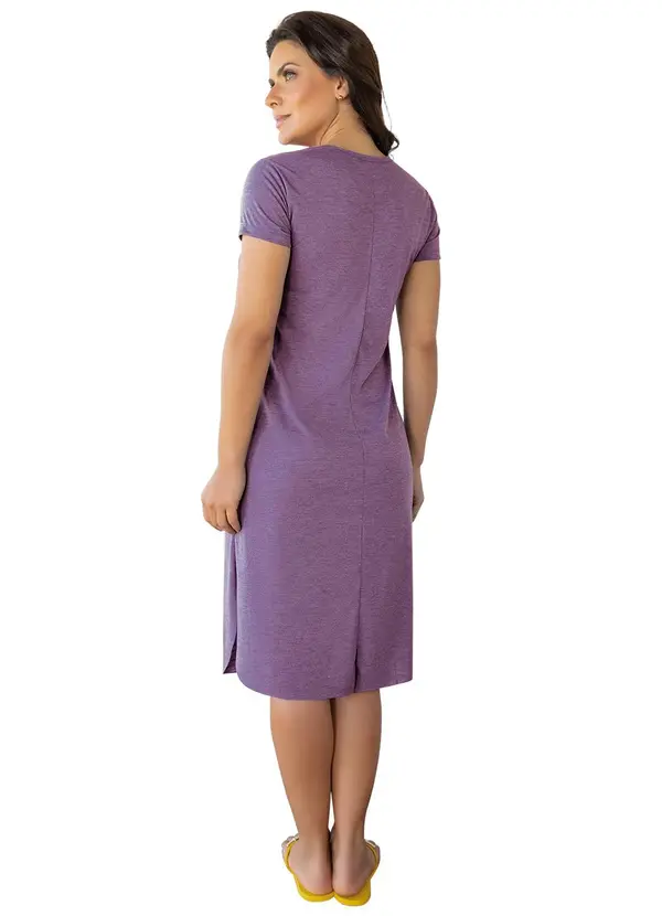 Moda Pop - Vestido Lavanda em Poliviscose 4