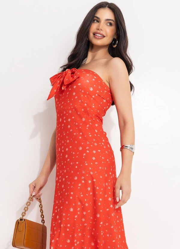 Quintess - Vestido Liberty Vermelho em Malha Fria 6